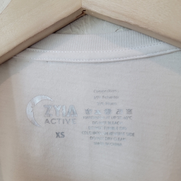 ZYIA Two Moon White Tank Top Size XS - Picture 6 of 7